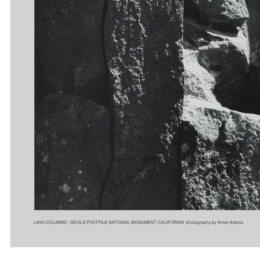 Devils Postpile National Monument Poster - Ansel Adams