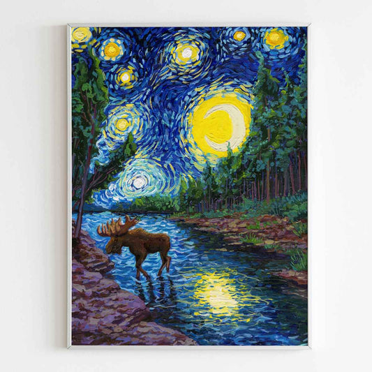 Isle Royale National Park Starry Night Painting