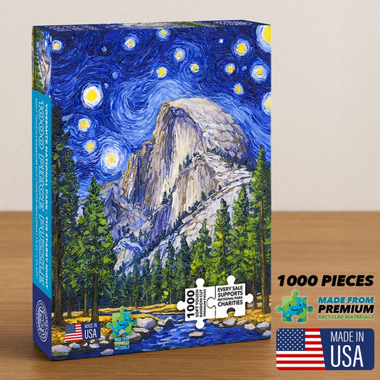 1000 Piece Yosemite National Park Jigsaw Puzzle - Starry Night