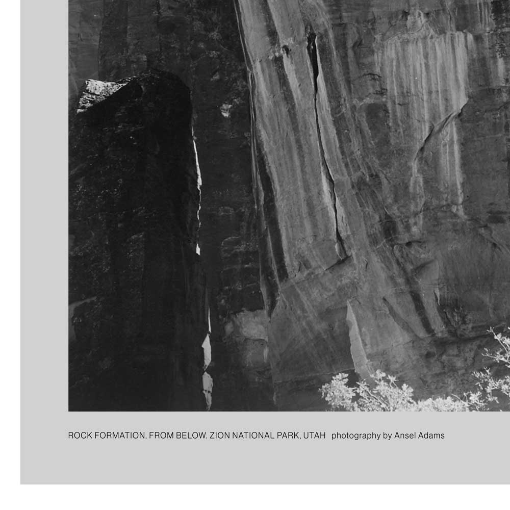 Zion National Park Poster - Ansel Adams