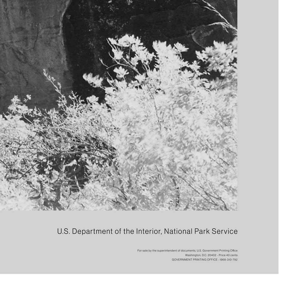 Zion National Park Poster - Ansel Adams