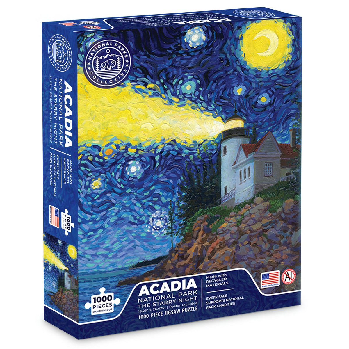 Acadia National Park 1000-piece Starry Night jigsaw puzzle box