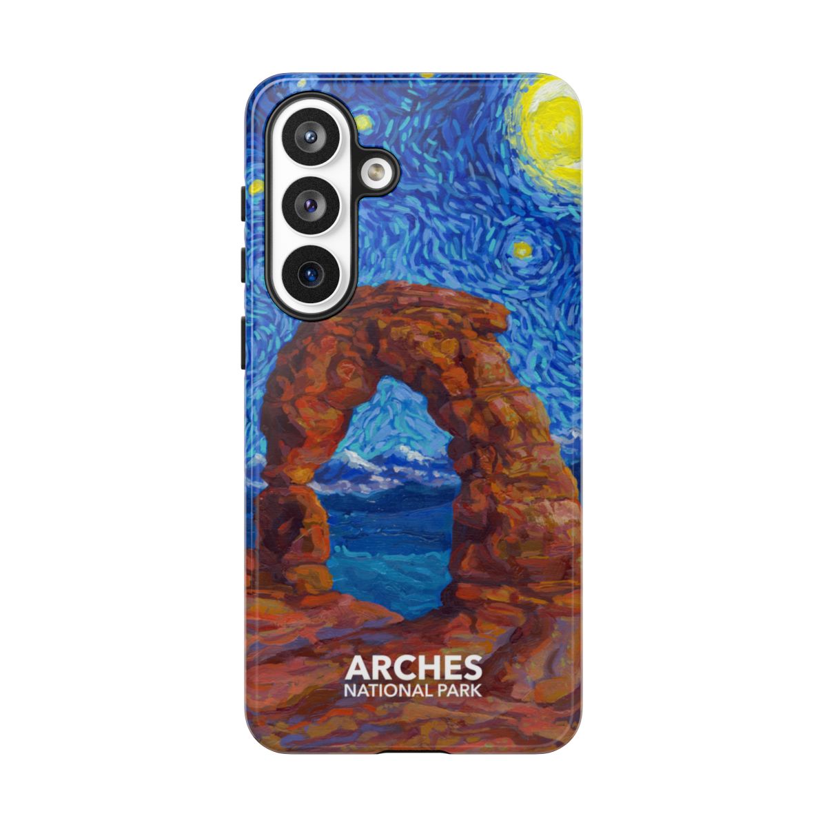 Arches National Park Starry Night phone case for Samsung Galaxy S26 Plus.