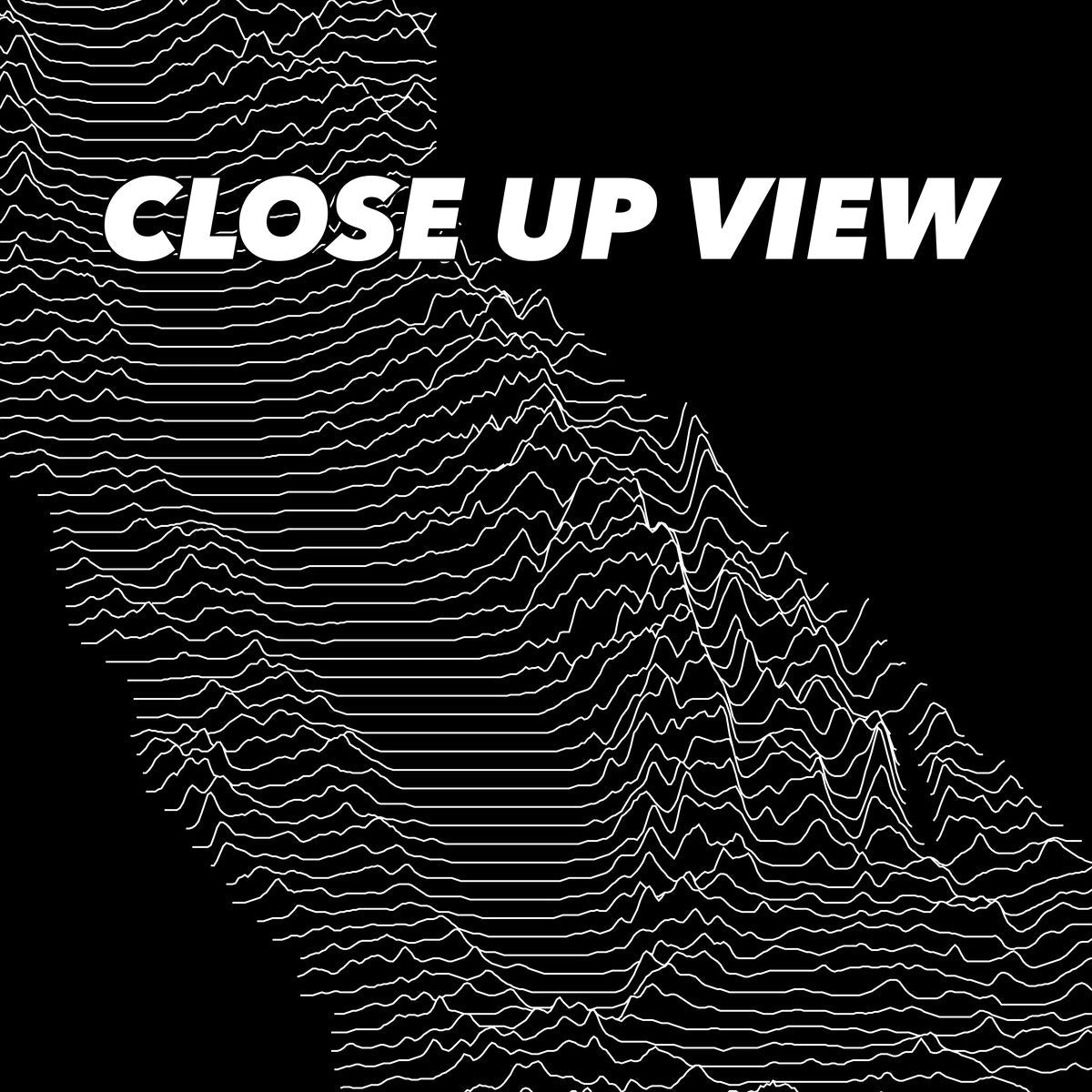 Close-up view of the California poster artwork, showing white topographic elevation lines on black
