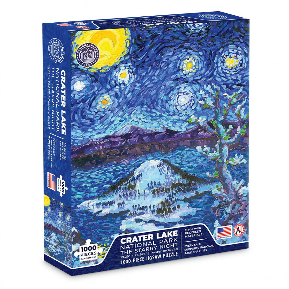 Crater Lake National Park 1000-piece Starry Night jigsaw puzzle box