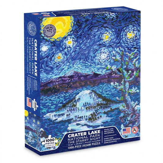 Crater Lake National Park 1000-piece Starry Night jigsaw puzzle box