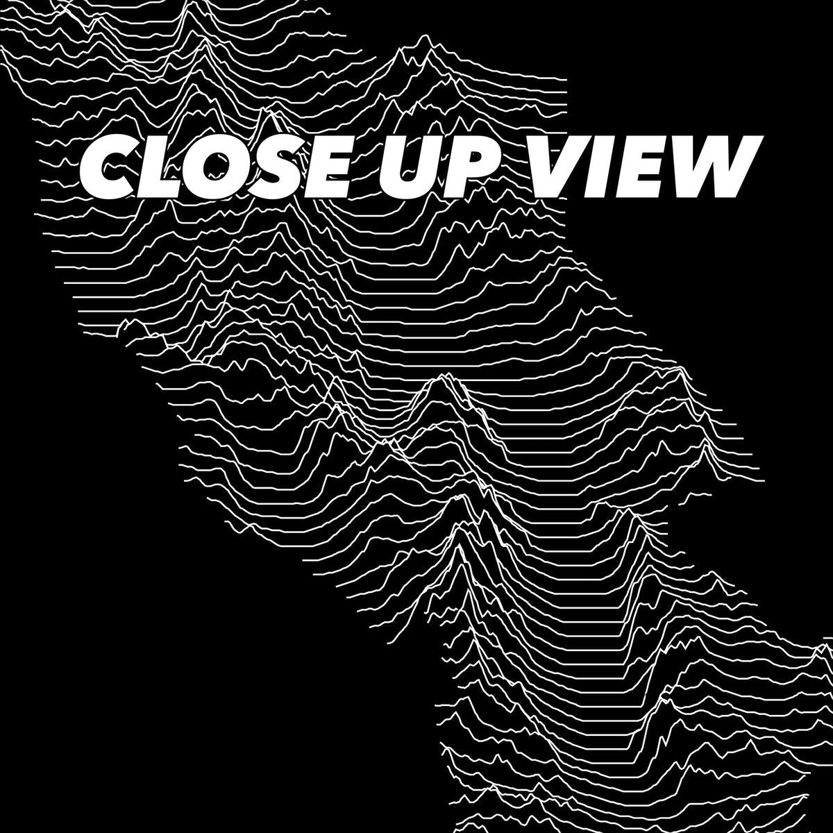 Close-up view of the Death Valley National Park poster artwork, showing white topographic elevation lines on black