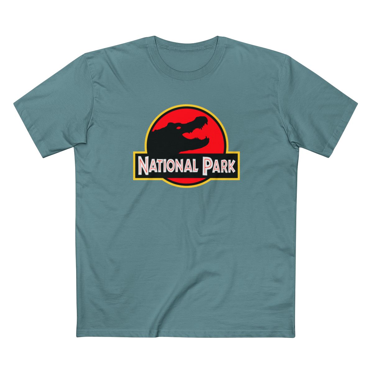 Everglades National Park T-Shirt - Parody Logo in Slate Blue