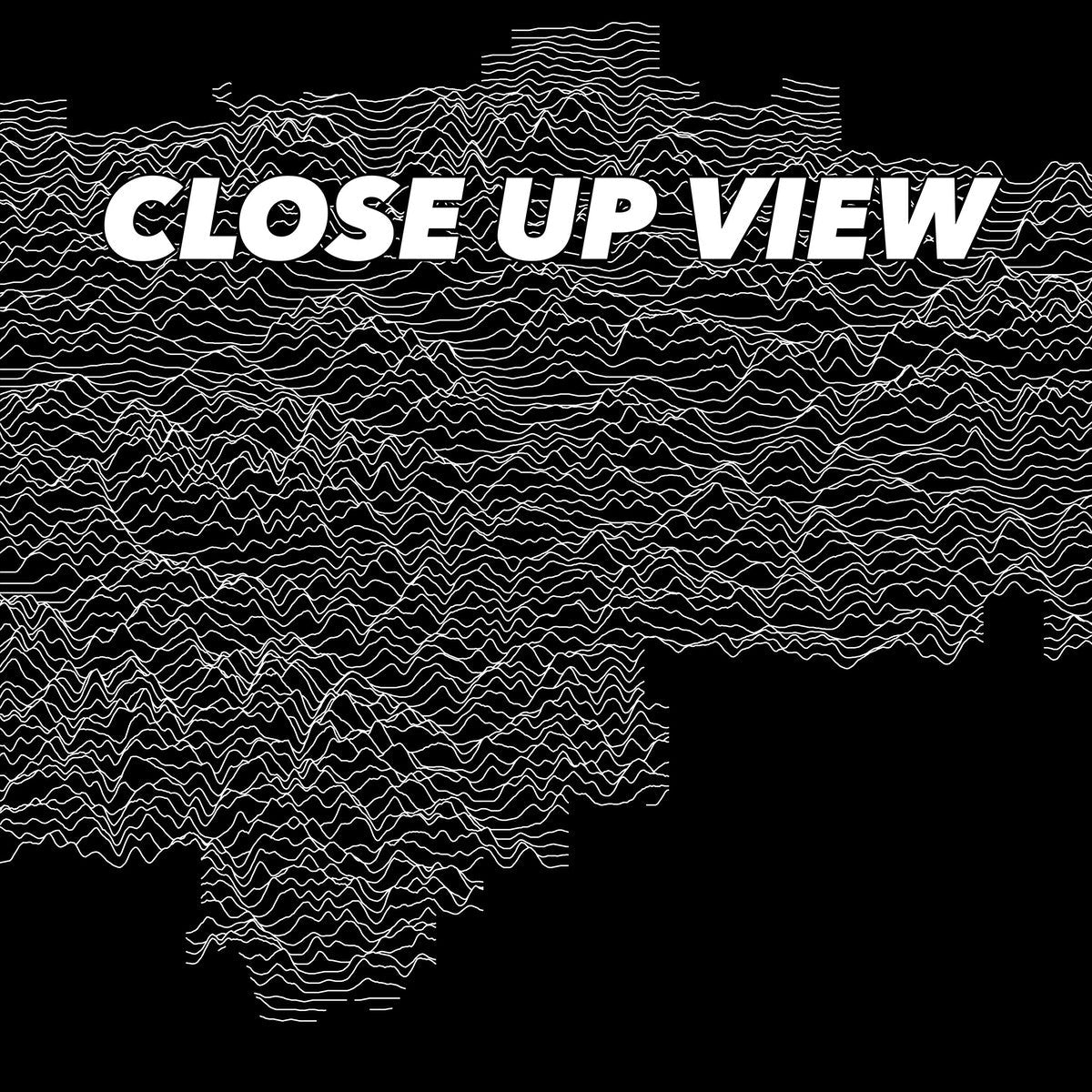 Close-up view of the Gates of the Arctic National Park poster artwork, showing white topographic elevation lines on black