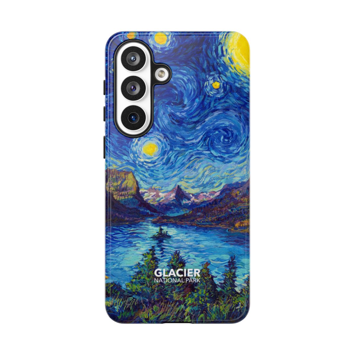 Glacier National Park Starry Night phone case for Samsung Galaxy S26 Plus.