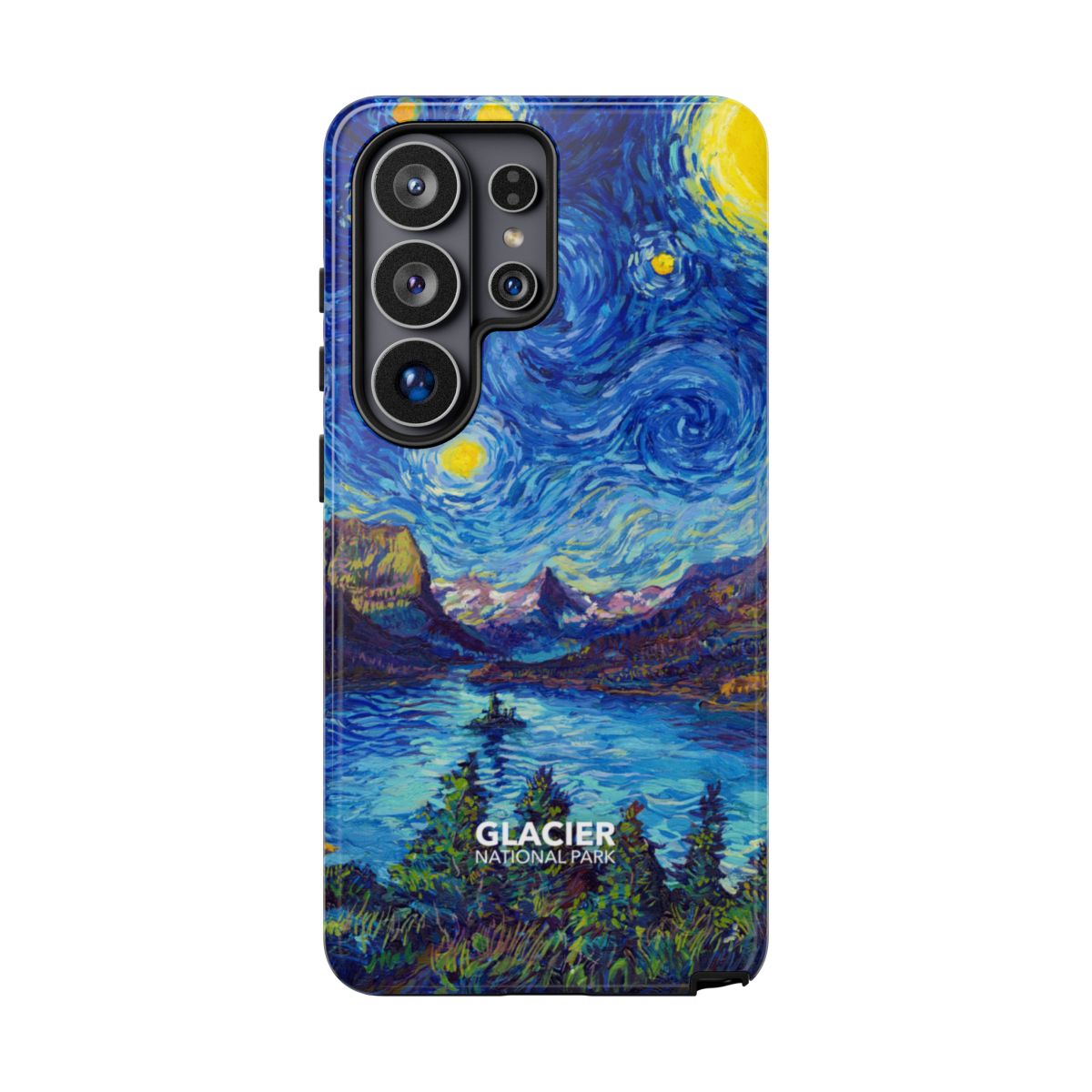 Glacier National Park Starry Night phone case for Samsung Galaxy S26 Ultra.