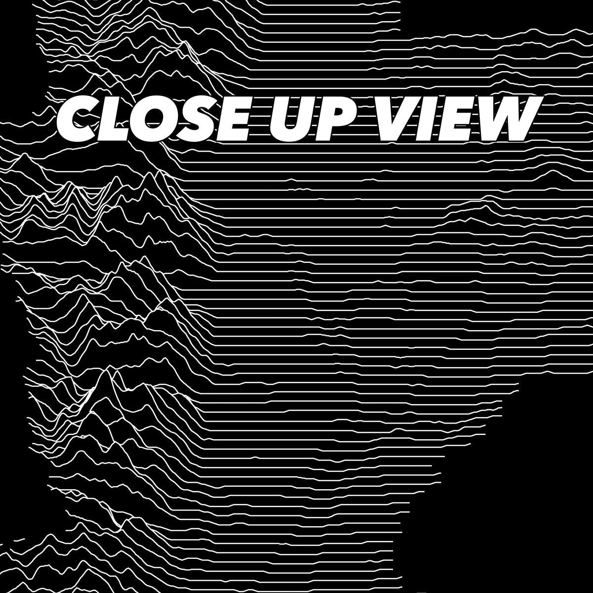 Close-up view of the Grand Teton National Park poster artwork, showing white topographic elevation lines on black