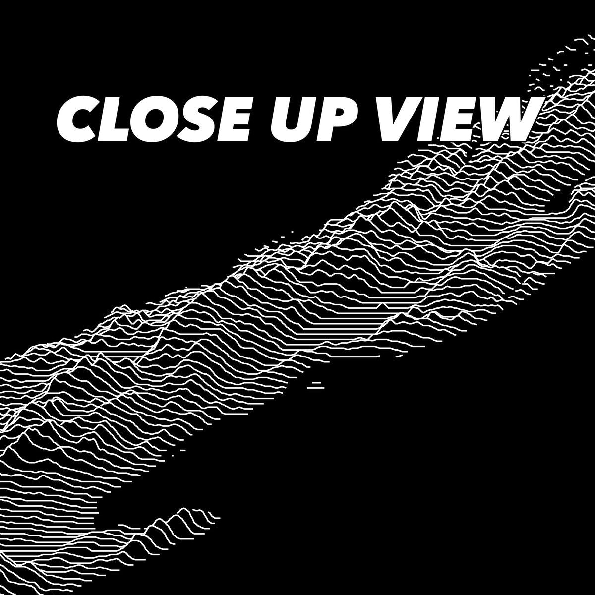 Close-up view of the Isle Royale National Park poster artwork, showing white topographic elevation lines on black