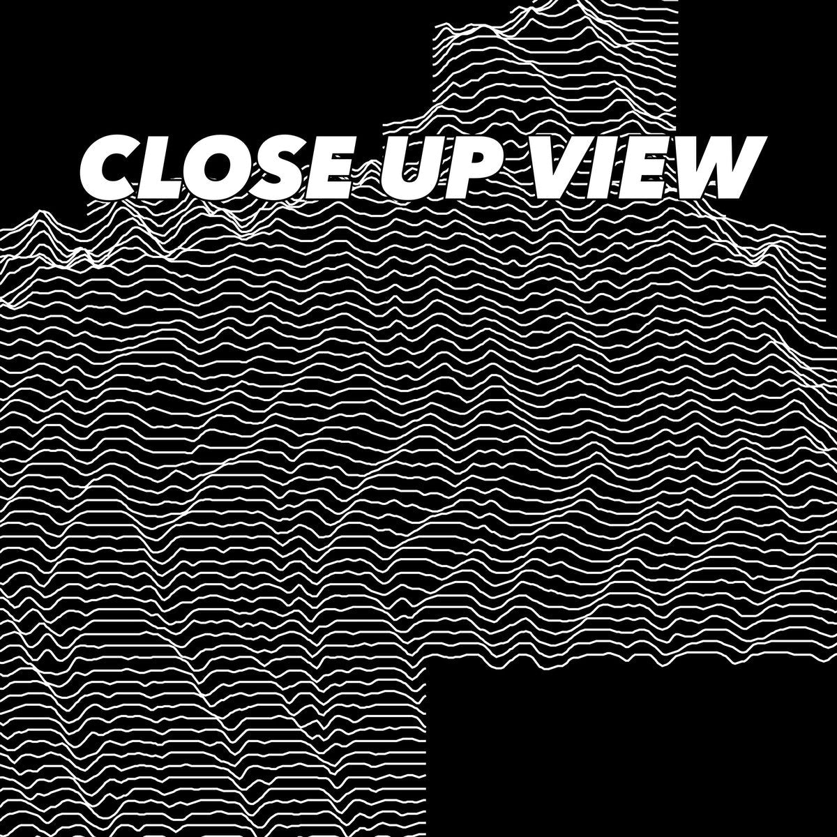 Close-up view of the Mesa Verde National Park poster artwork, showing white topographic elevation lines on black