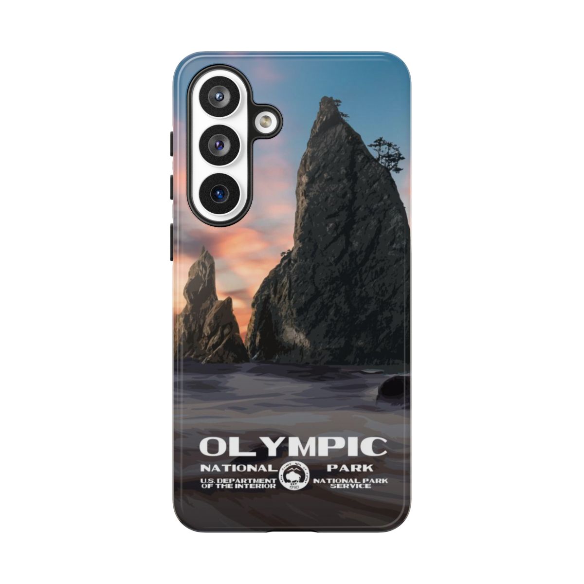 Olympic National Park WPA Style phone case for Samsung Galaxy S26 Plus.