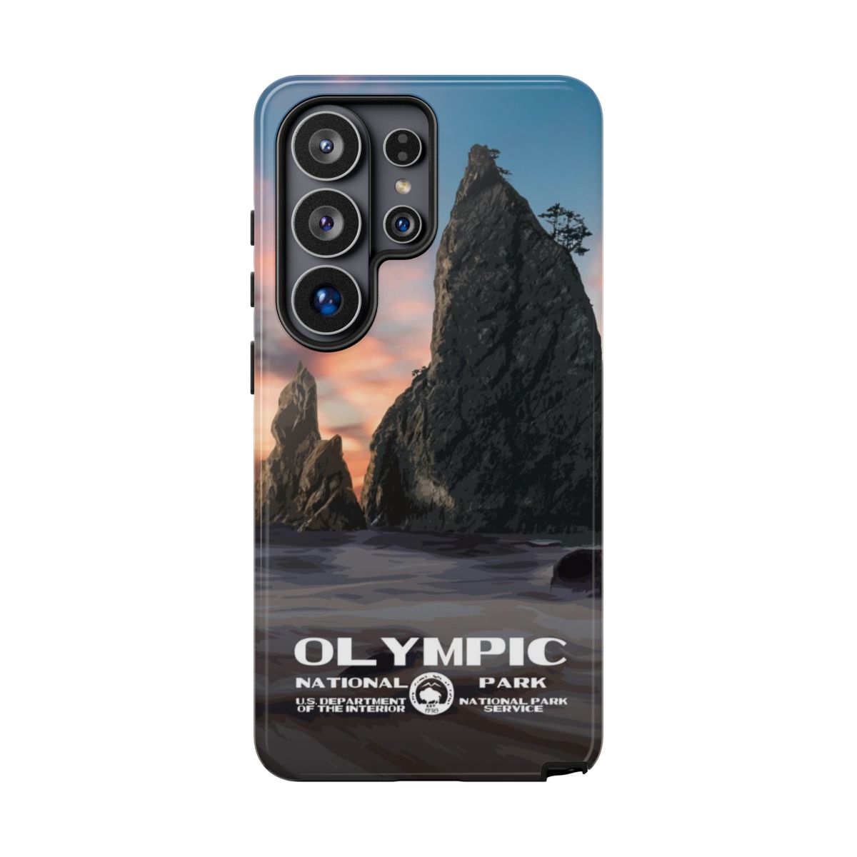 Olympic National Park WPA Style phone case for Samsung Galaxy S26 Ultra.