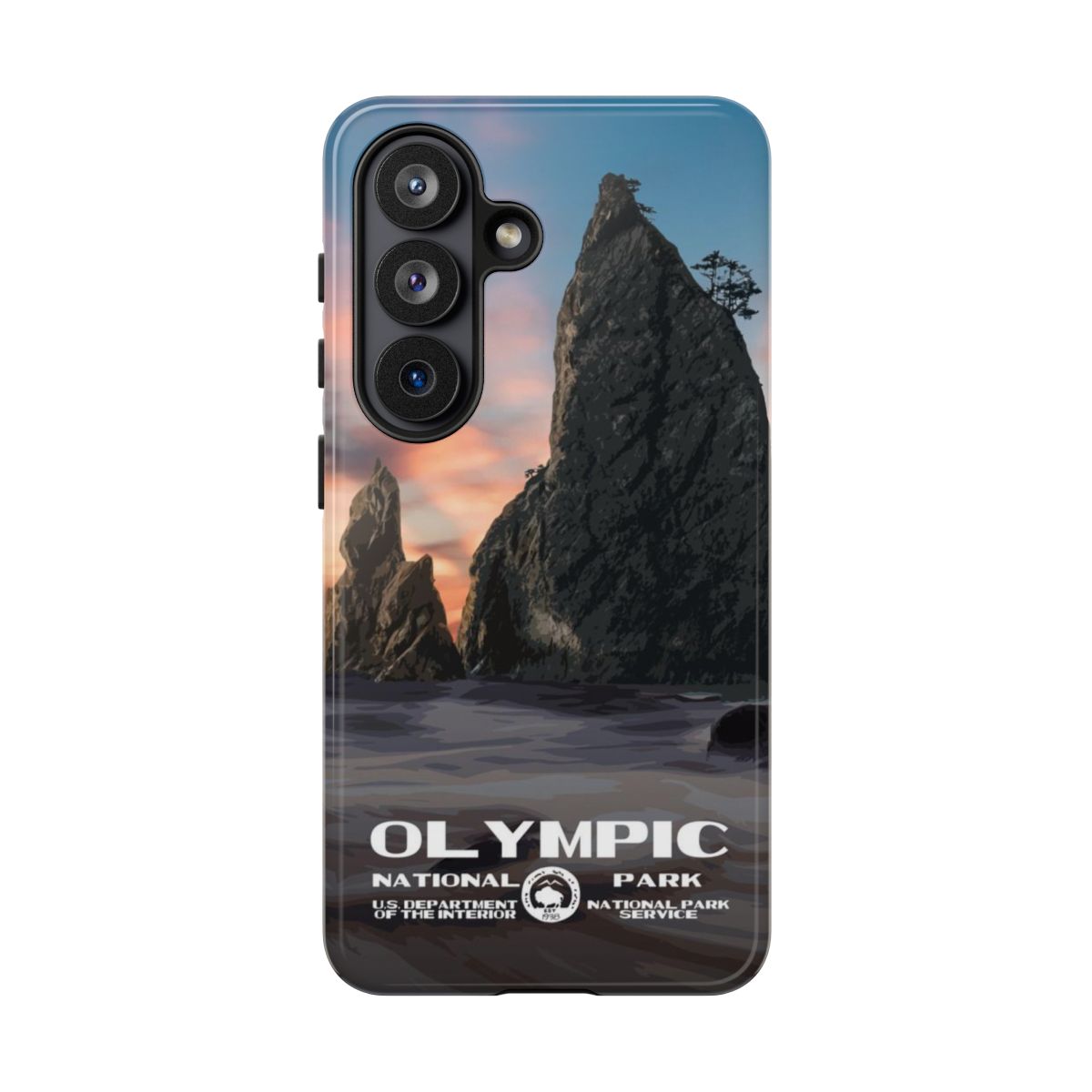 Olympic National Park WPA Style phone case for Samsung Galaxy S26.