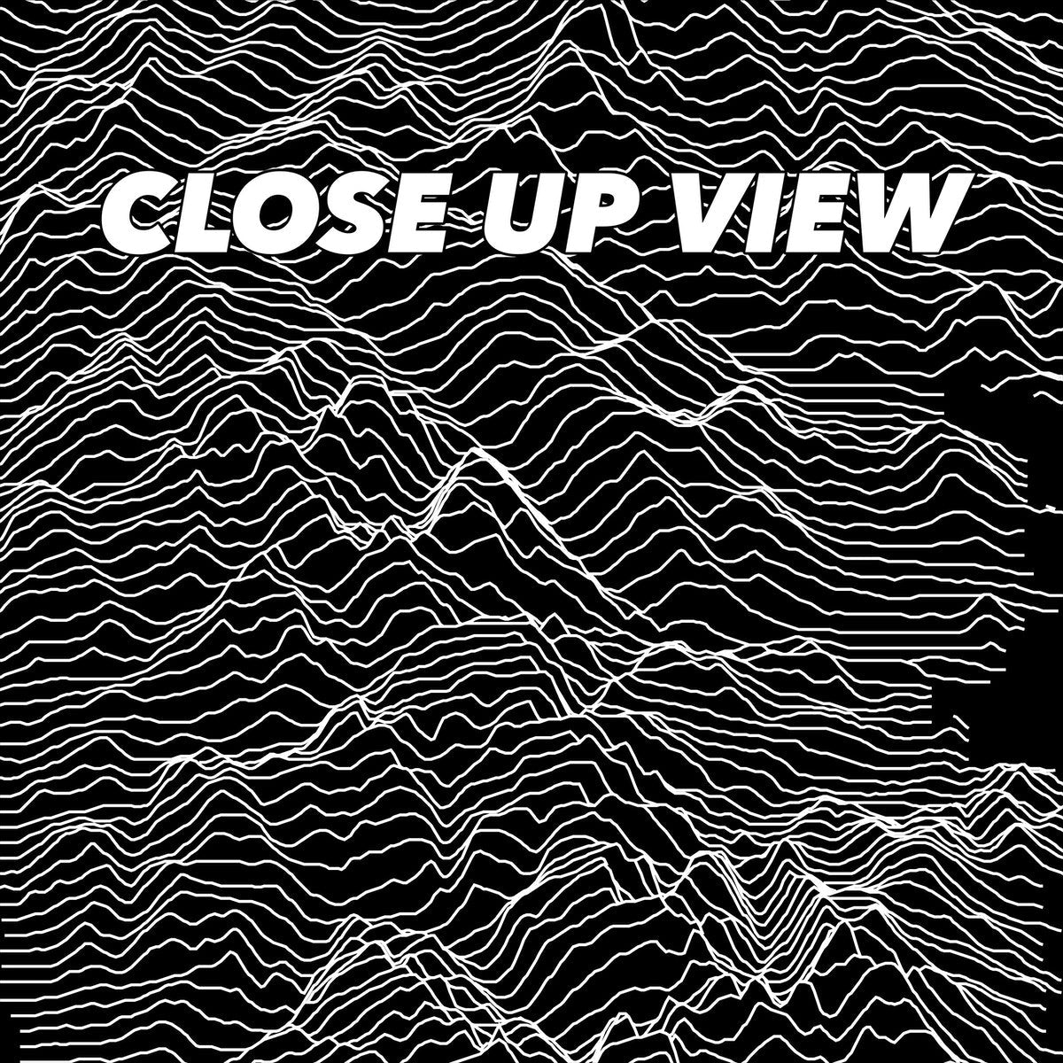 Close-up view of the Rocky Mountain National Park poster artwork, showing white topographic elevation lines on black