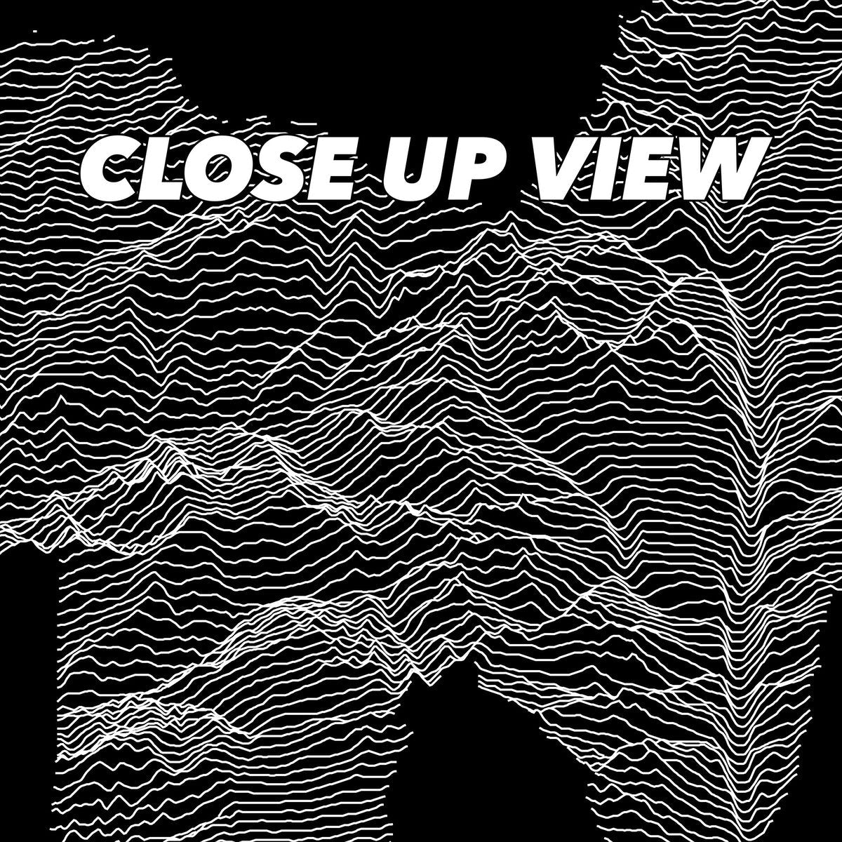 Close-up view of the Sequoia National Park poster artwork, showing white topographic elevation lines on black