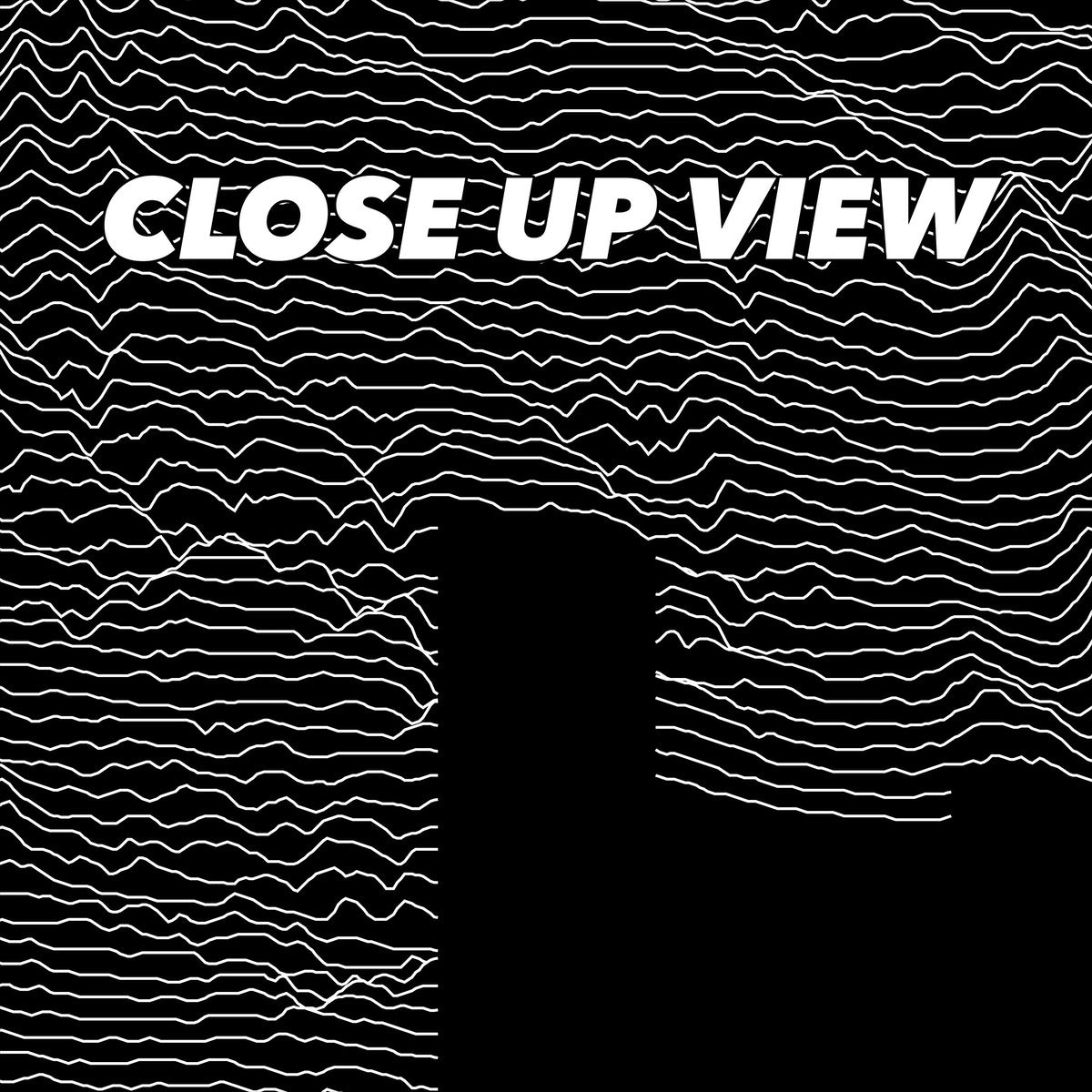 Close-up view of the Wind Cave National Park poster artwork, showing white topographic elevation lines on black