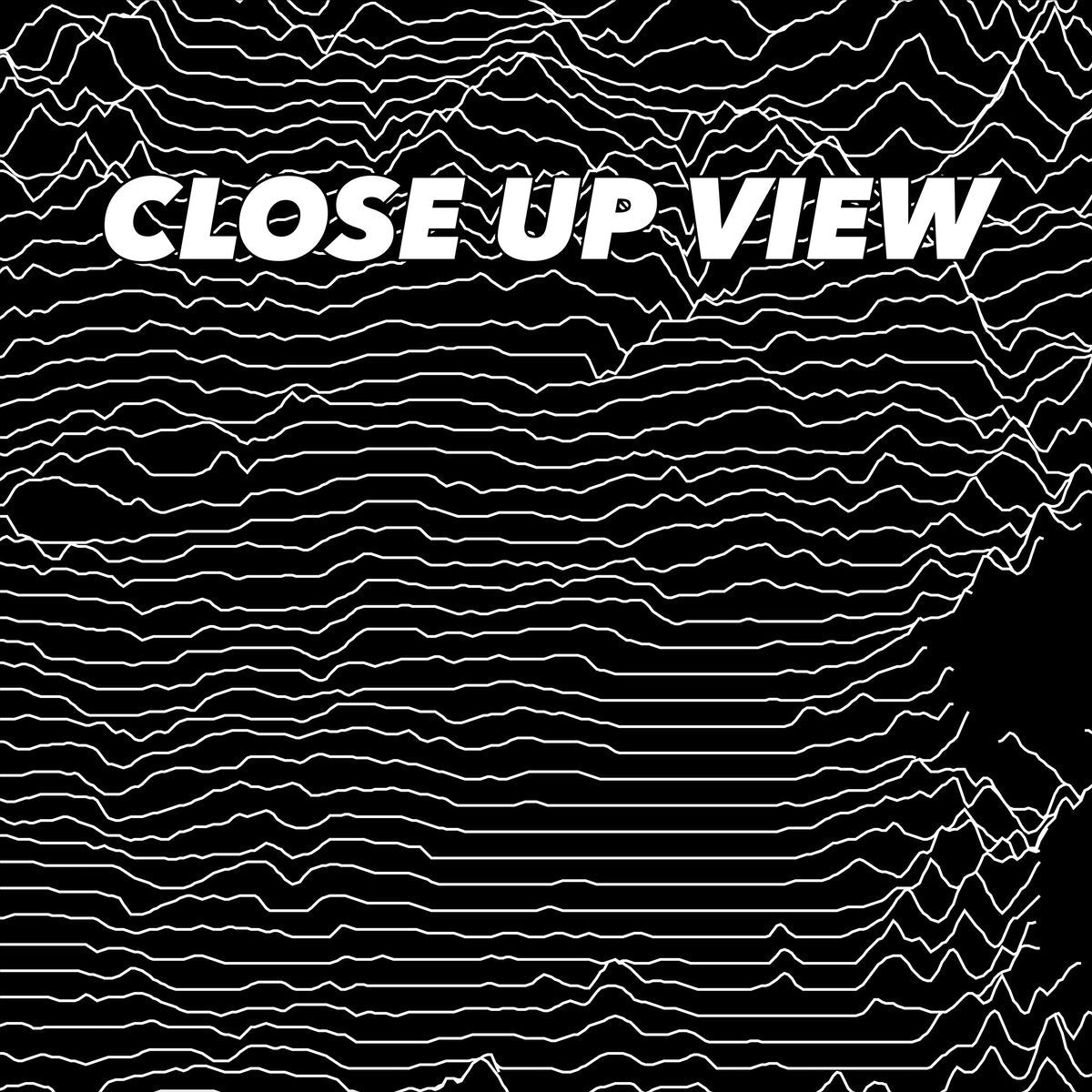 Close-up view of the Yellowstone National Park poster artwork, showing white topographic elevation lines on black