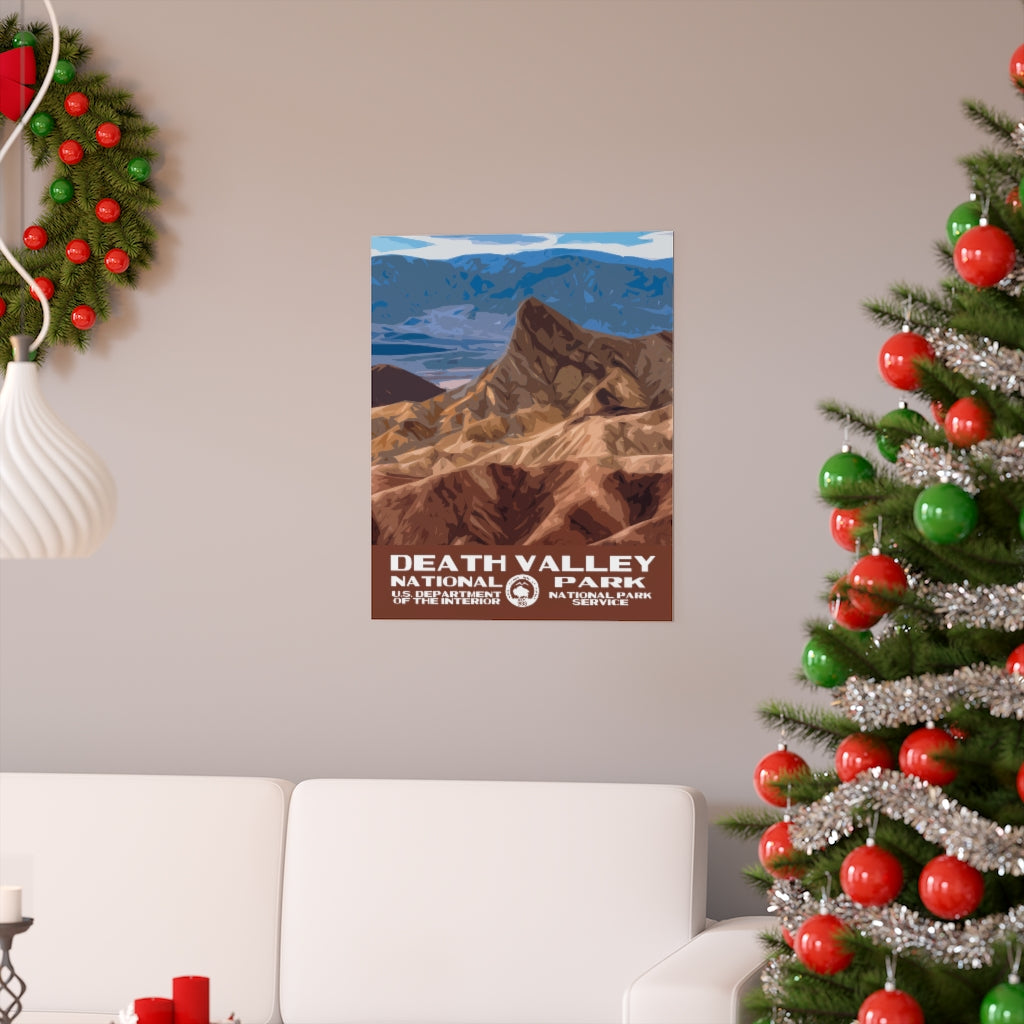 Death Valley National Park Poster - Zabriskie Point National Parks Partnership