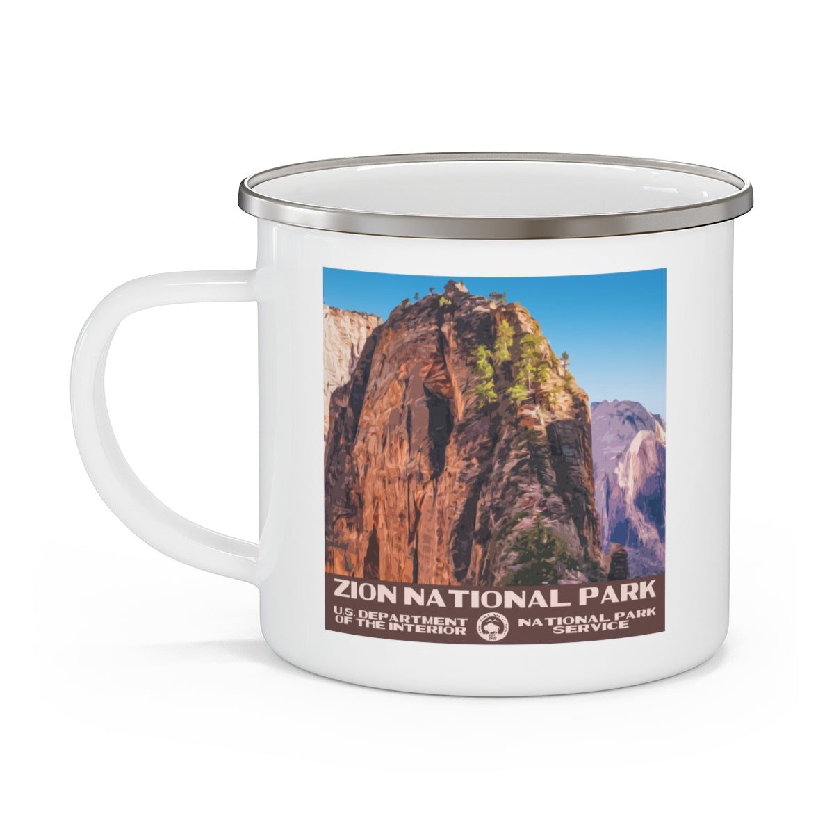 Zion National Park Enamel Camping Mug
