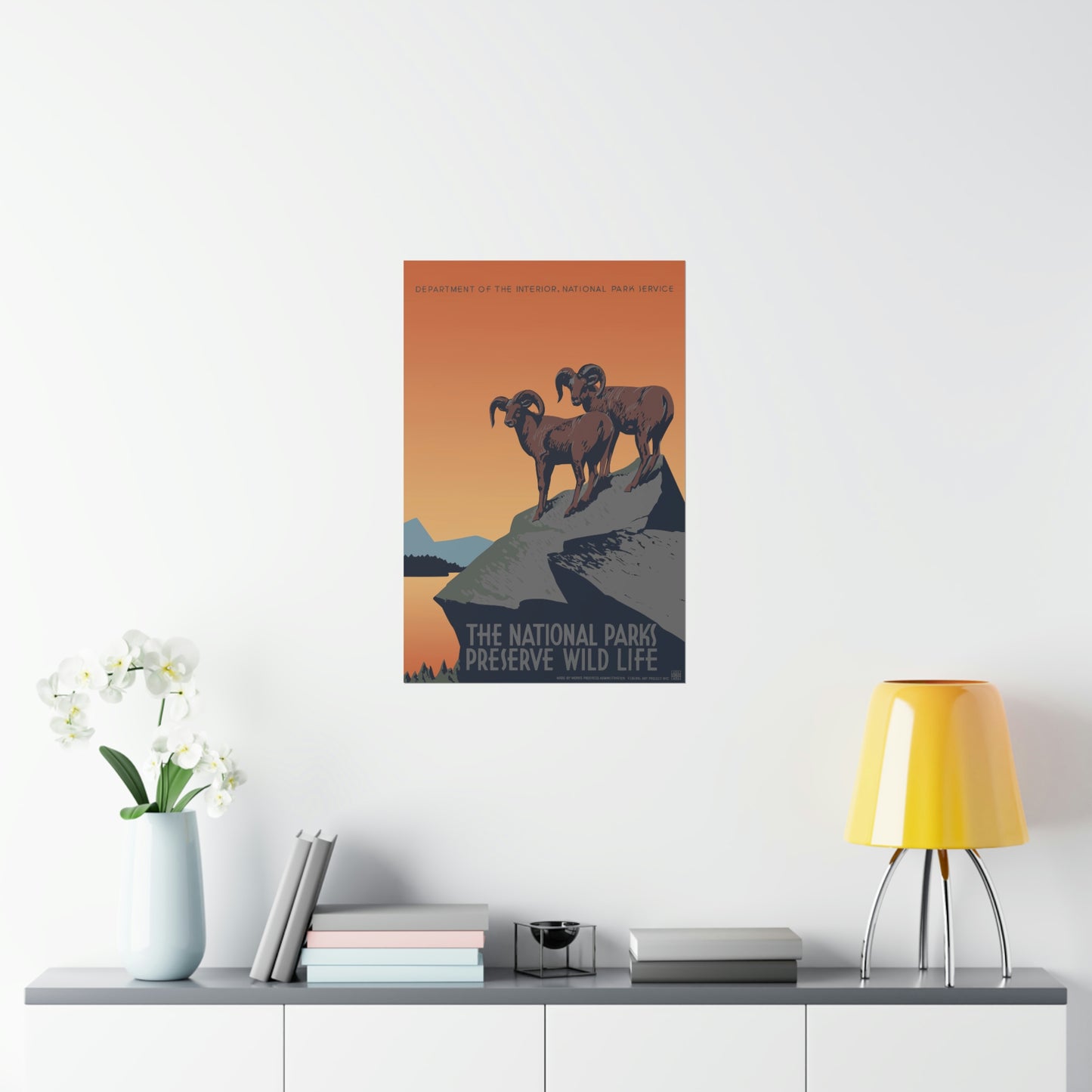 Preserve Wildlife Poster - Vintage WPA Design