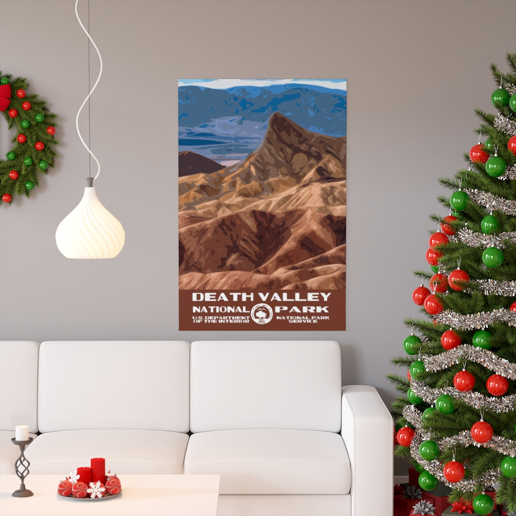 Death Valley National Park Poster - Zabriskie Point National Parks Partnership