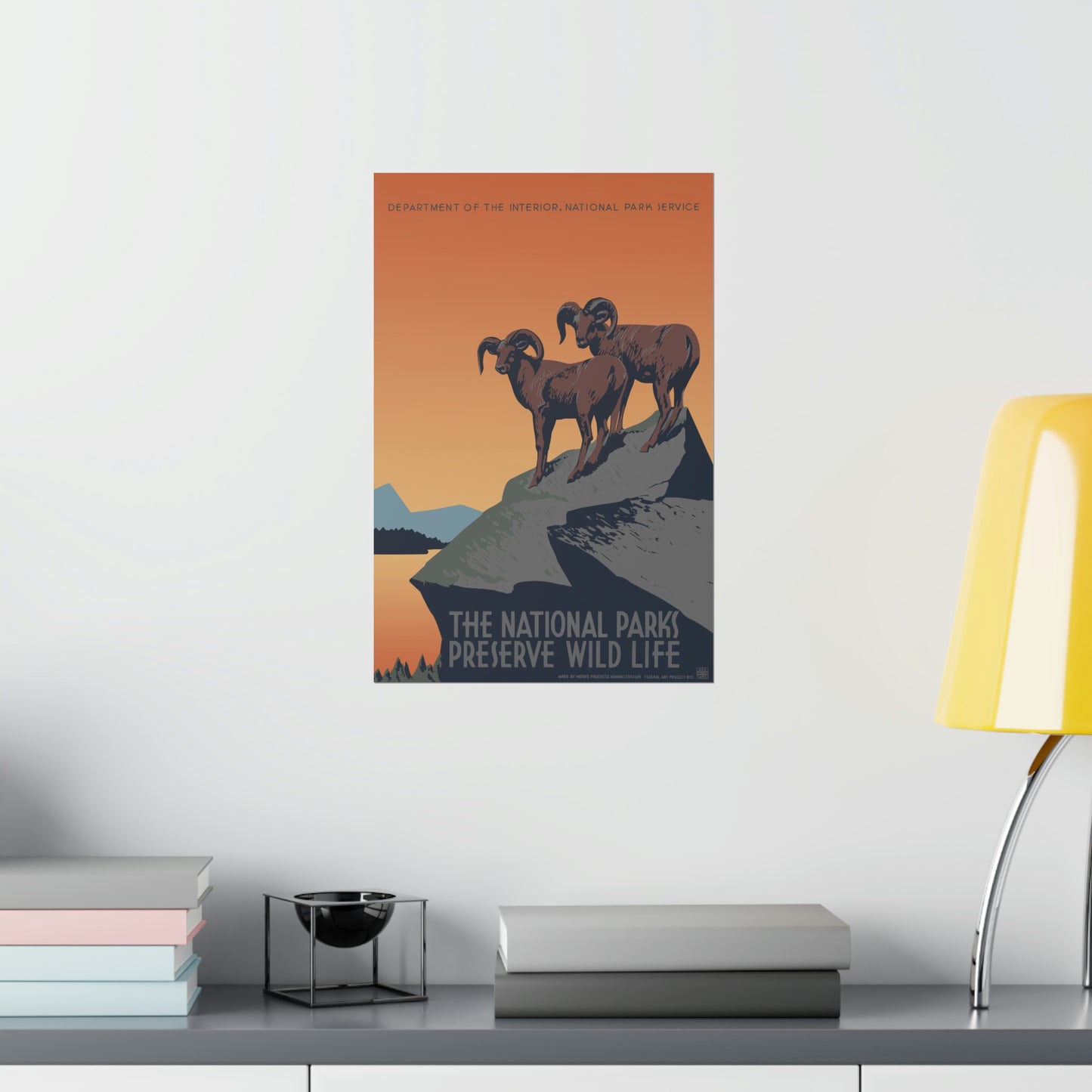 Preserve Wildlife Poster - Vintage WPA Design