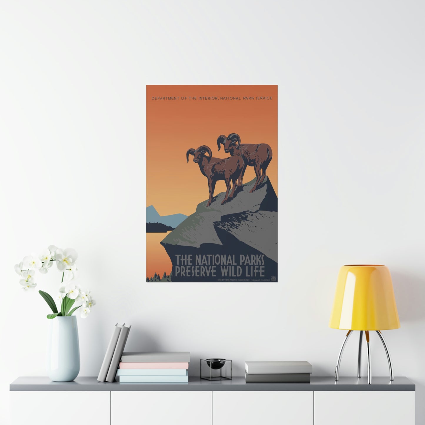 Preserve Wildlife Poster - Vintage WPA Design