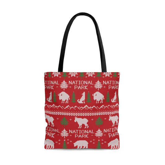 National Park Tote Bag - Fair Isle Pattern Design