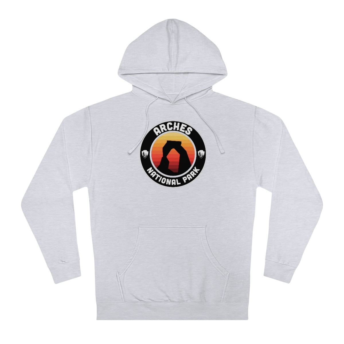 Arches National Park Hoodie - Round Emblem Design