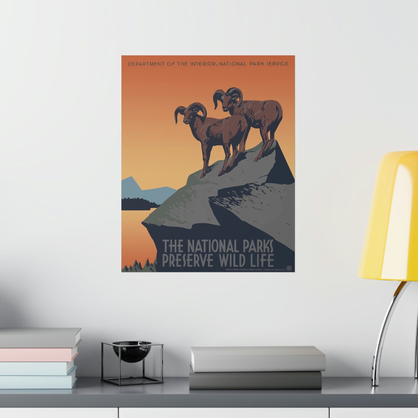 Preserve Wildlife Poster - Vintage WPA Design