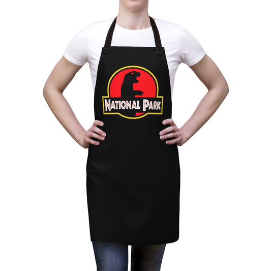Prairie Dog National Park Apron - Parody Logo