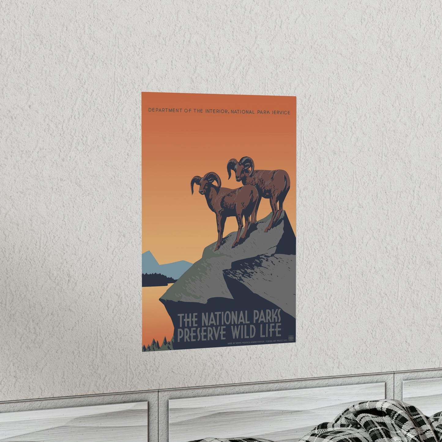 Preserve Wildlife Poster - Vintage WPA Design