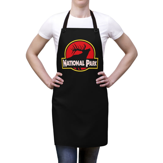 Elk National Park Apron - Parody Logo