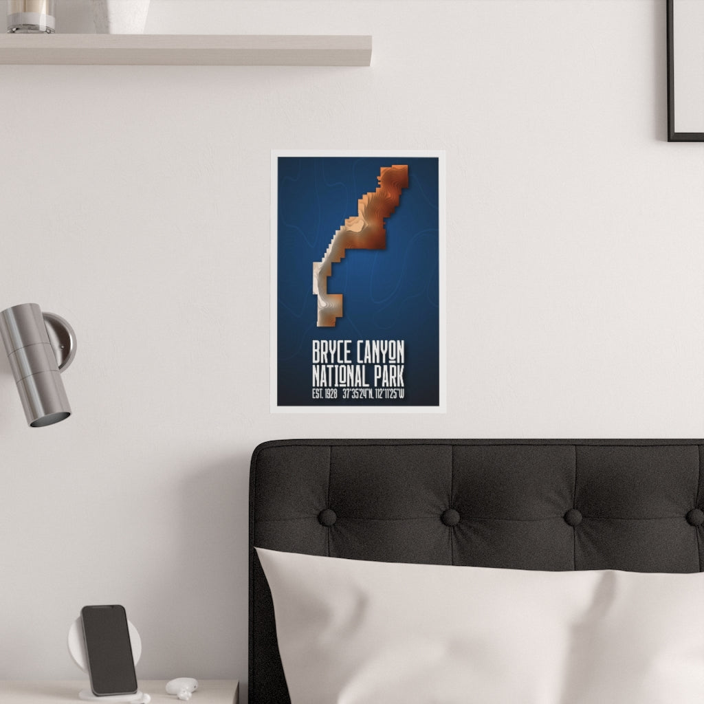 Bryce Canyon National Park Poster - Contours National Parks Partnership