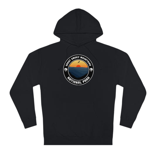 Great Smoky Mountains National Park Hoodie - Round Emblem Design