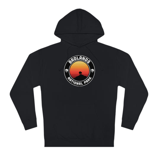 Badlands National Park Hoodie - Round Emblem Design