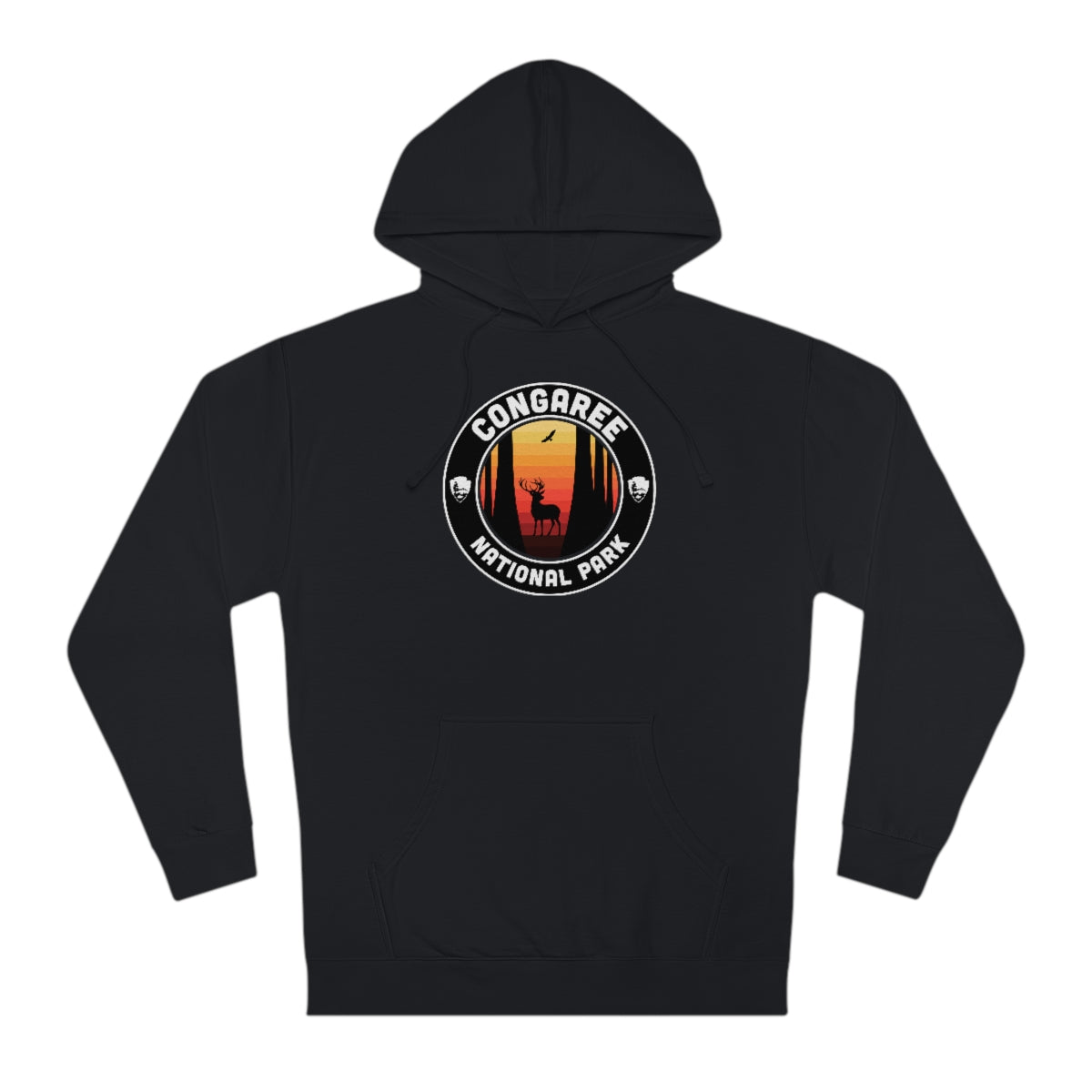 Congaree National Park Hoodie - Round Emblem Design
