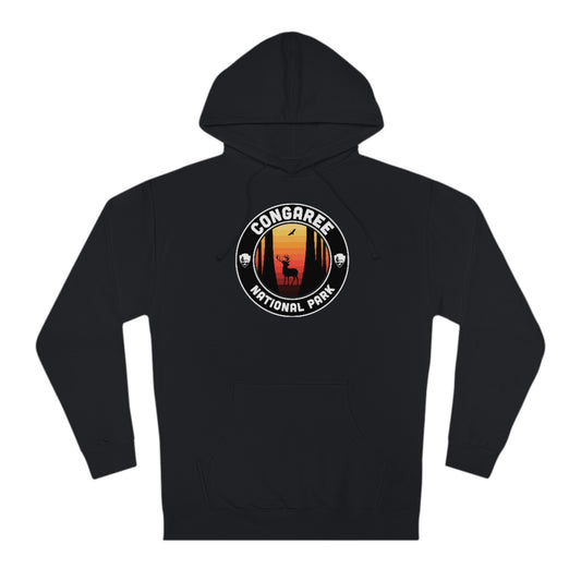 Congaree National Park Hoodie - Round Emblem Design