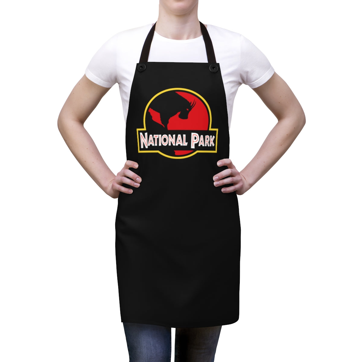 Mountain Goat National Park Apron - Parody Logo