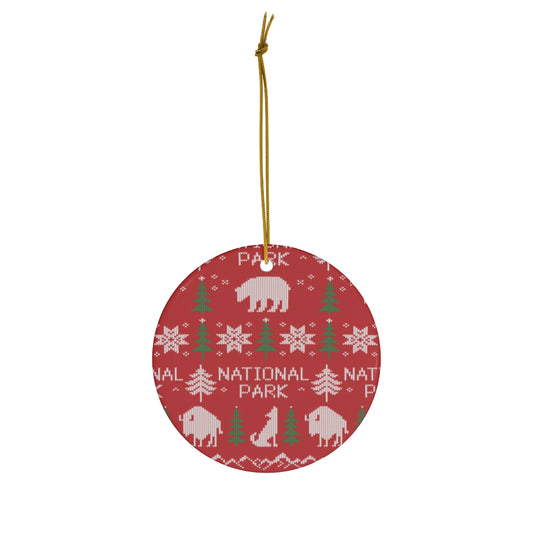 National Park Ornament - Fair Isle Pattern
