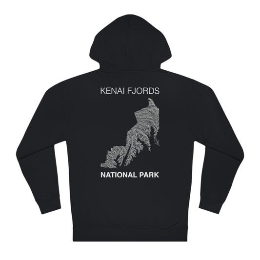 Kenai Fjords National Park Hoodie - Lines