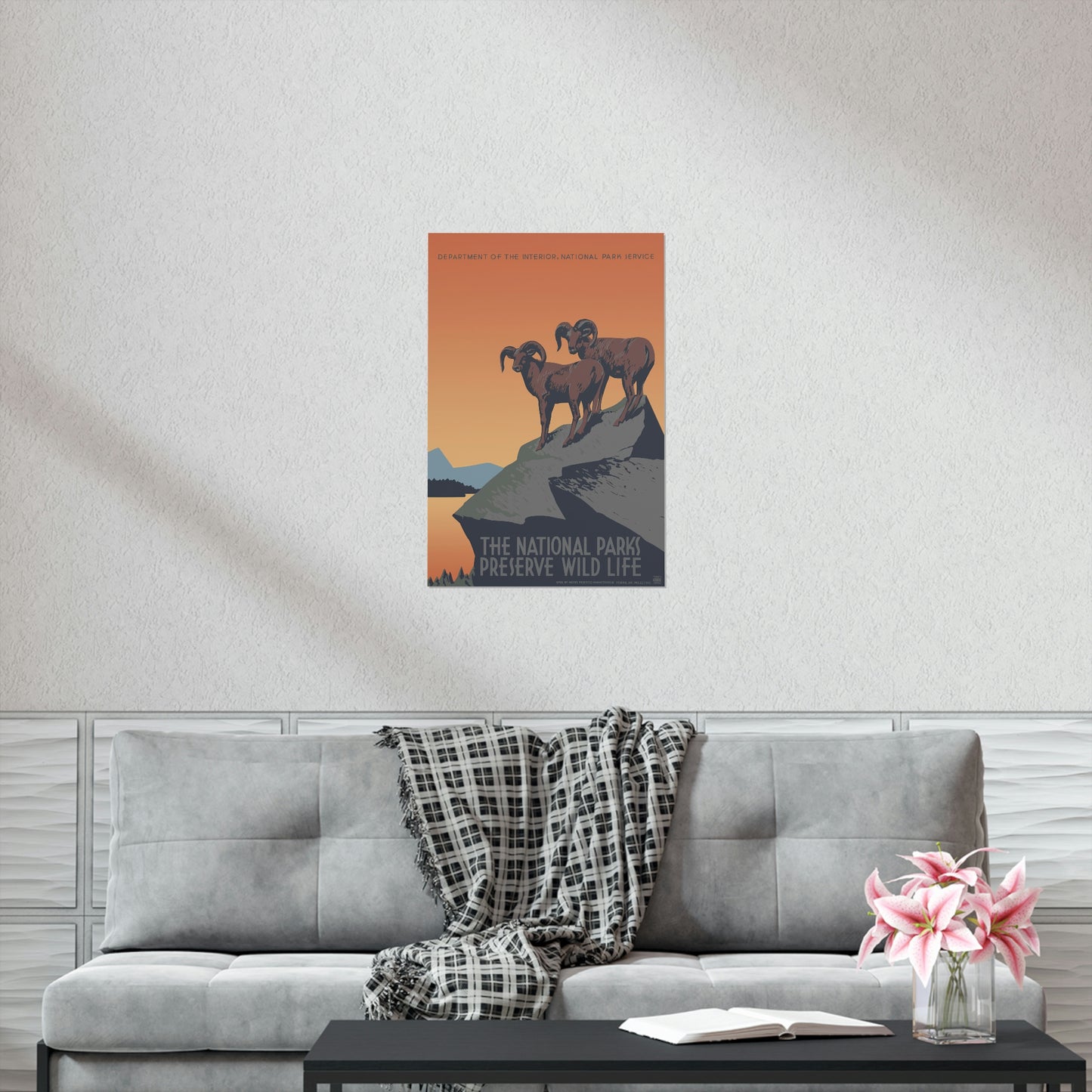 Preserve Wildlife Poster - Vintage WPA Design