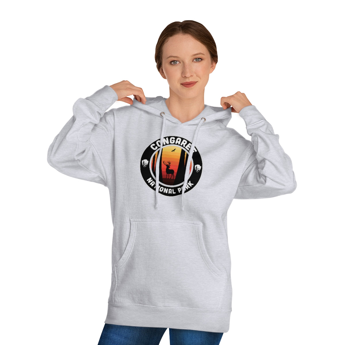 Congaree National Park Hoodie - Round Emblem Design