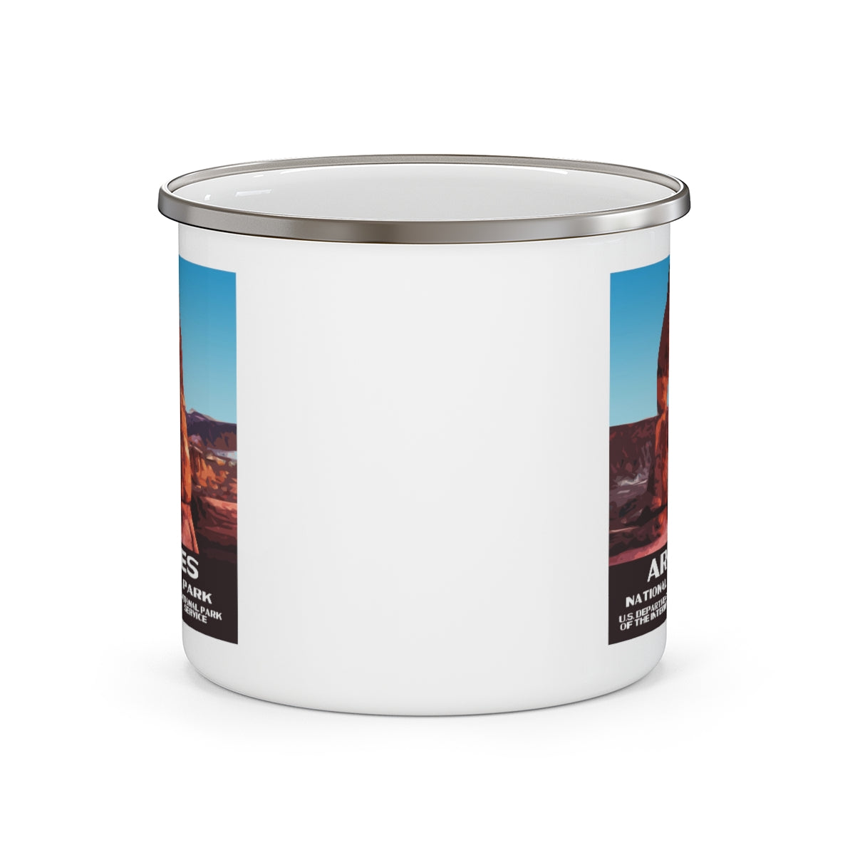 Arches National Park Enamel Camping Mug