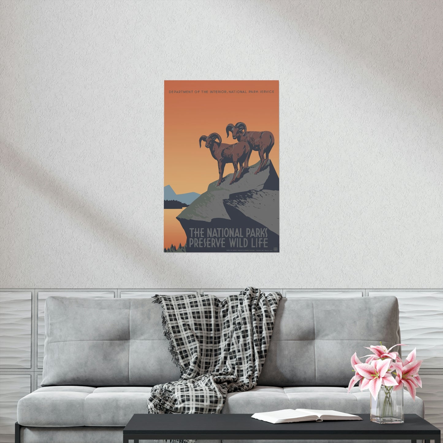 Preserve Wildlife Poster - Vintage WPA Design