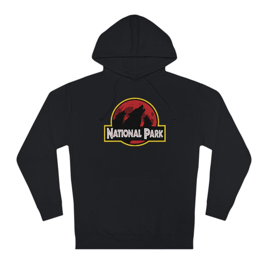 3 Wolf National Park Hoodie - Parody Logo